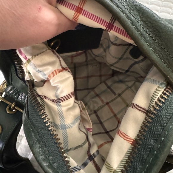 Coach Dark Green Leather Shoulder Bag - Picture 2 of 4